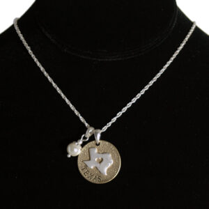 TEXAS JEWELRY NECKLACE TOGGLE PEARL DISC