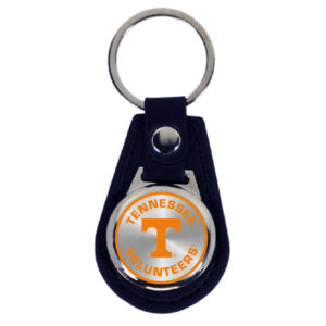 TENNESSEE VOLUNTEERS KEYCHAIN LEATHER TEAR DROP
