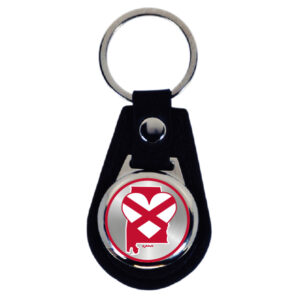 ALABAMA KEYCHAIN LEATHER TEAR DROP