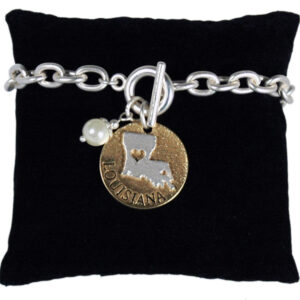 LOUISIANA BRACELET TOGGLE PEARL DISC