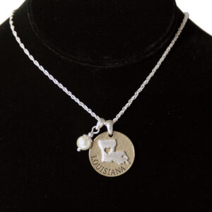LOUISIANA JEWELRY NECKLACE TOGGLE PEARL DISC