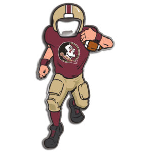 FLORIDA STATE SEMINOLES BOTTLE OPENER MAGNET METAL PLAYER
