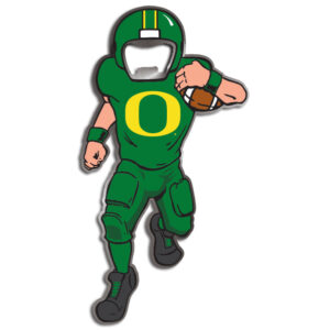 OREGON DUCKS BOTTLE OPENER MAGNET METAL PLAYER