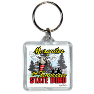 TENNESSEE KEYCHAIN LUCITE SQ MOSQUITO