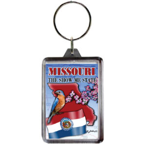 MISSOURI KEYCHAIN LUCITE MONTAGE