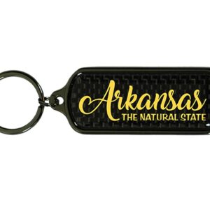 ARKANSAS KEYCHAIN CARBON FIBER OBLONG