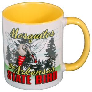 ARKANSAS MUG YELLOW 2-TONE MOSQUITO