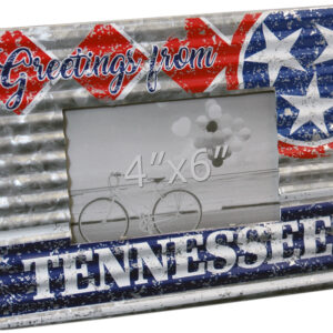 TENNESSEE GREETINGS CORRUGATED GALVANIZED PHOTO FRAME