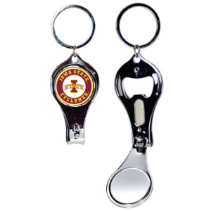 IOWA STATE CYCLONES KEYCHAIN NAILCLIPPER BULLSEYE