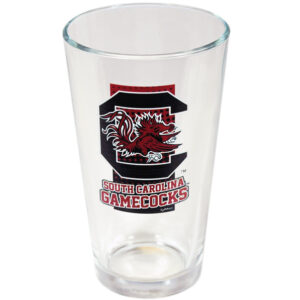 SOUTH CAROLINA GAMECOCKS PINT GLASS DOT PATTERN