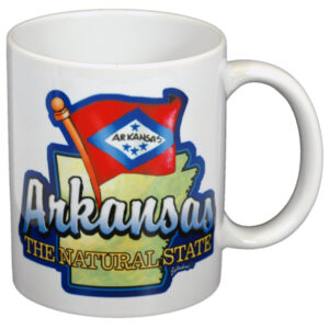 ARKANSAS MUG MAP & FLAG