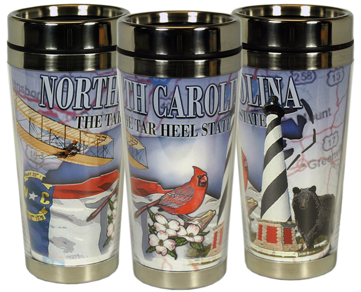 NORTH CAROLINA MUG TRAVEL INSERT MONTAGE