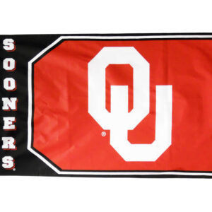 OKLAHOMA SOONERS FLAG 3 X 5 LOGO & NAME