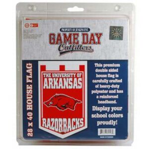 ARKANSAS RAZORBACKS FLAG BANNER