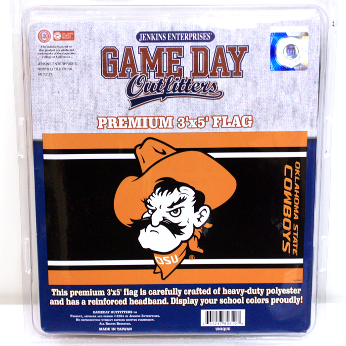 OKLAHOMA STATE COWBOYS FLAG 3 X 5 STRIPE