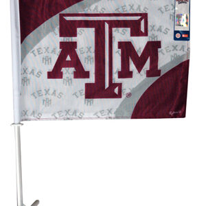 TEXAS A&M AGGIES CAR FLAG LOGO & NAME