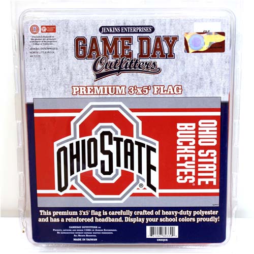OHIO STATE BUCKEYES FLAG 3 X 5 STRIPE