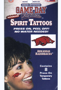 ARKANSAS RAZORBACKS TATTOO RH