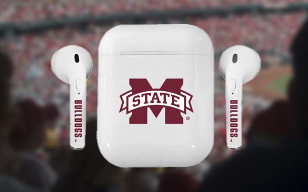 Mississippi State Bulldogs bluetooth earbuds