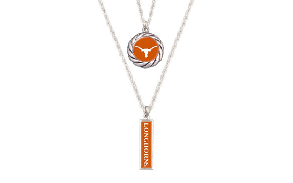 Texas Longhorns necklace set