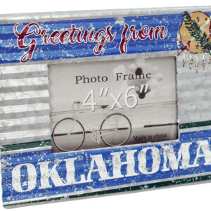 OKLAHOMA CORRUGATED GALVANIZED PHOTO FRAME