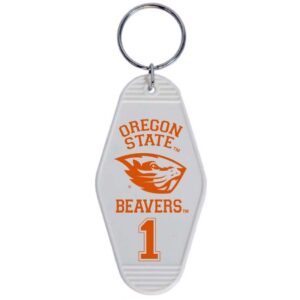 OREGON STATE BEAVERS KEYCHAIN MOTEL WHI