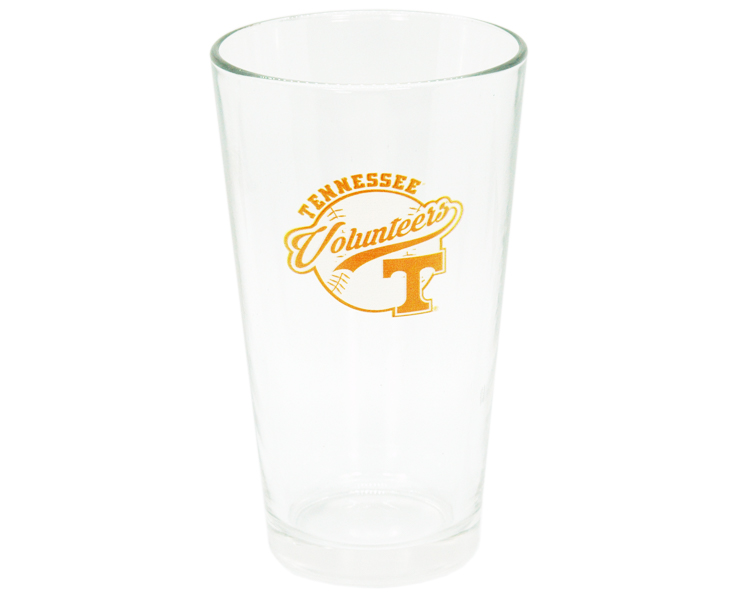 TENNESSEE VOLUNTEERS DRINKWARE PINT GLASS BASEBALL (16oz)