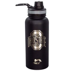 OHIO STATE BUCKEYES MUG TUMBLER SS WATER BTL BLK ETCHED (36oz)