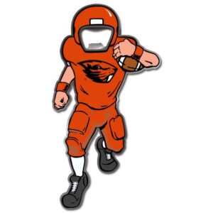 OREGON STATE BEAVERS BOTTLE OPENER MAGNET METAL PLAYER