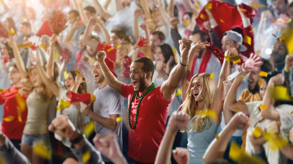 crowd of sports fans