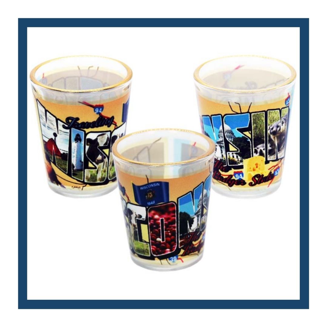 Wisconsin shot glasses