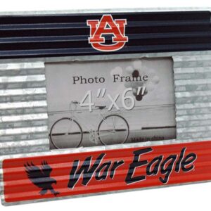 AUBURN TIGERS CORRUGATED GALVANIZED PHOTO FRAME 3-TIER