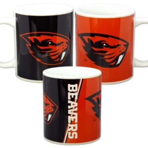 OREGON STATE BEAVERS MUG CERAMIC SPLIT COLOR (20oz)