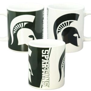 MICHIGAN STATE SPARTANS MUG CERAMIC SPLIT COLOR (20oz)