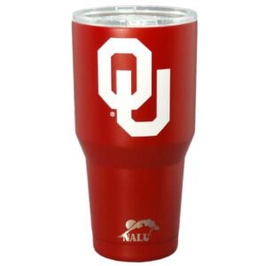OKLAHOMA SOONERS MUG TUMBLER SS NALU LOGO RED (30oz)