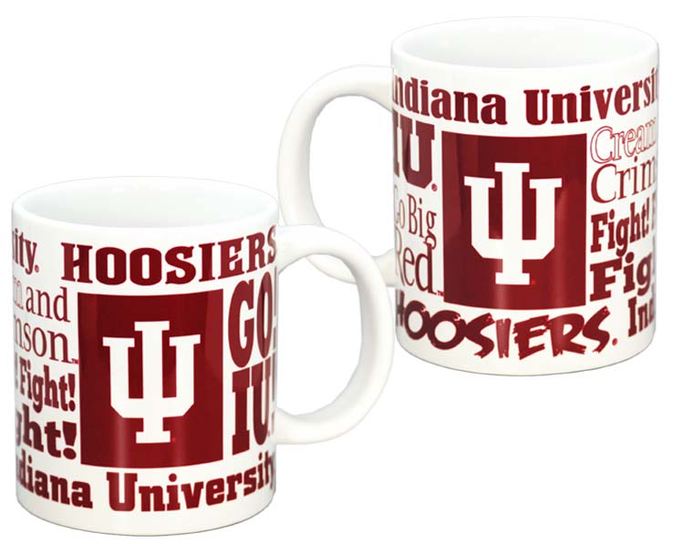 INDIANA HOOSIERS MUG CERAMIC XXL LOGO WORDMARK (20oz)