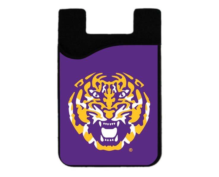 LSU TIGERS MEDIA CELL PHONE CARD HLDR TIGER HEAD