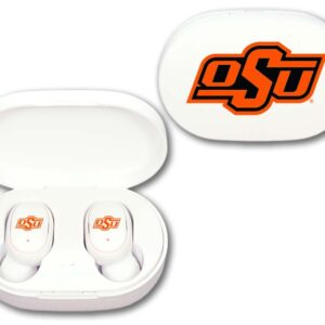 OKLAHOMA STATE COWBOYS MEDIA EARBUDS WIRELESS LOGO