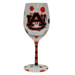 AUBURN TIGERS DRINKWARE WINE GLASS (12oz)