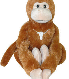 TEXAS LONGHORNS PLUSH MONKEY MOVEABLE LEGS ORANGE