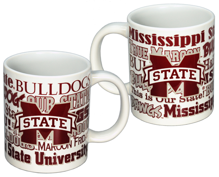MISSISSIPPI STATE BULLDOGS MUG CERAMIC XXL LOGO WORDMARK 20oz