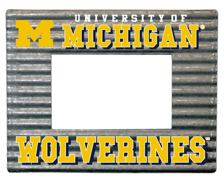 MICHIGAN WOLVERINES FRAME PHOTO GALV CARR UNIV