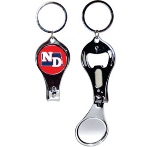 NORTH DAKOTA KEYCHAIN NAILCLIPPER INITIALS