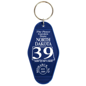 NORTH DAKOTA KEYCHAIN MOTEL BLUE