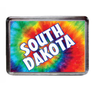 SOUTH DAKOTA MAGNET ACRYLIC TIE DYE