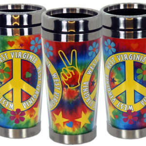 WEST VIRGINIA MUG TRAVEL INSERT TIE DYE