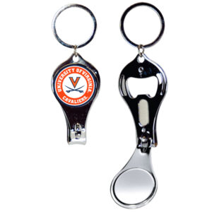 VIRGINIA CAVALIERS KEYCHAIN NAILCLIPPER BULLSEYE