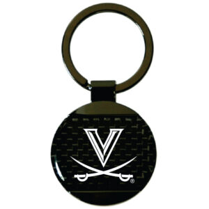 VIRGINIA CAVALIERS KEYCHAIN CARBON FIBER RD
