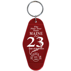 MAINE KEYCHAIN MOTEL RED