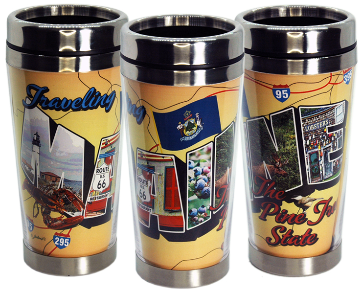 MAINE MUG TRAVEL INSERT POSTCARD